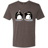 T-Shirts Macchiato / S Cute Ninja Penguins Men's Triblend T-Shirt