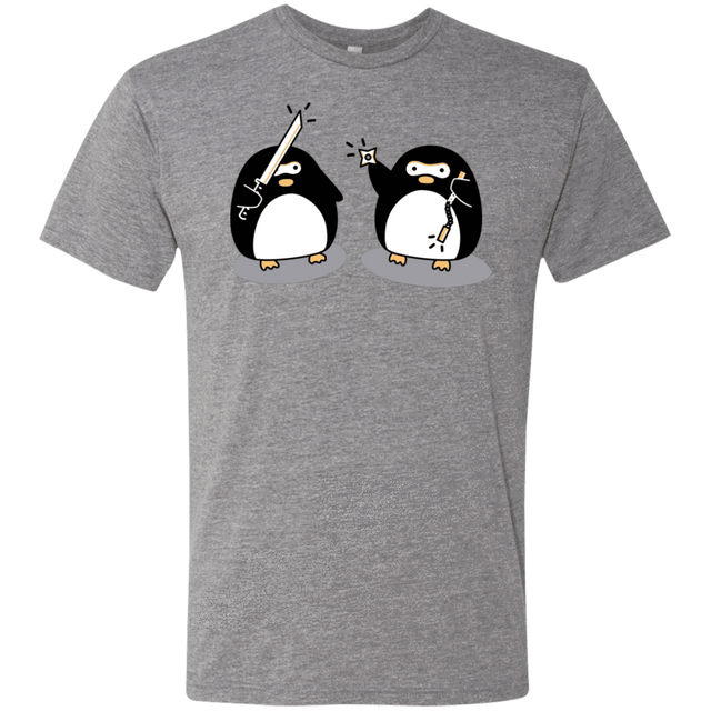 T-Shirts Premium Heather / S Cute Ninja Penguins Men's Triblend T-Shirt