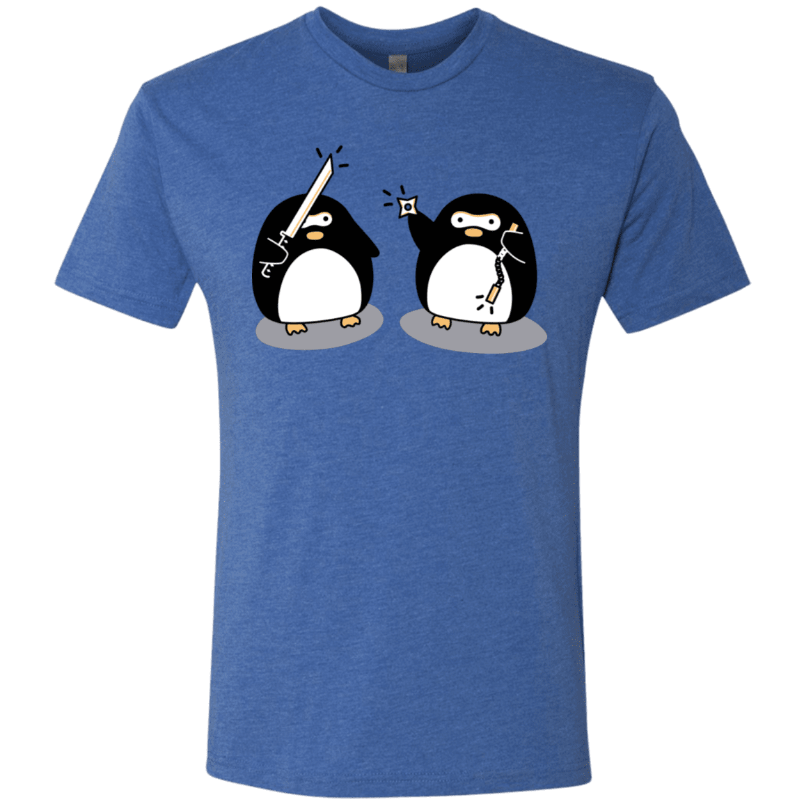 T-Shirts Vintage Royal / S Cute Ninja Penguins Men's Triblend T-Shirt