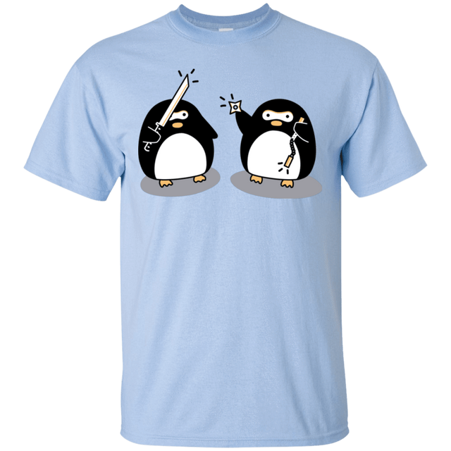 T-Shirts Light Blue / S Cute Ninja Penguins T-Shirt