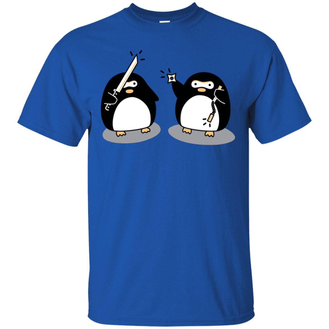 T-Shirts Royal / S Cute Ninja Penguins T-Shirt