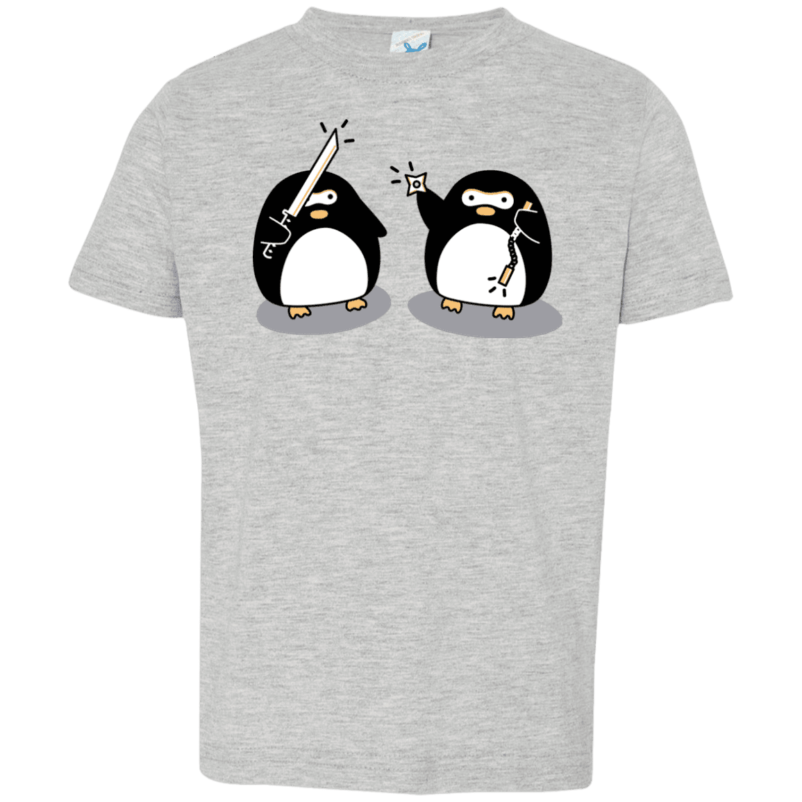 T-Shirts Heather Grey / 2T Cute Ninja Penguins Toddler Premium T-Shirt