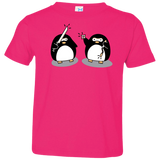 T-Shirts Hot Pink / 2T Cute Ninja Penguins Toddler Premium T-Shirt