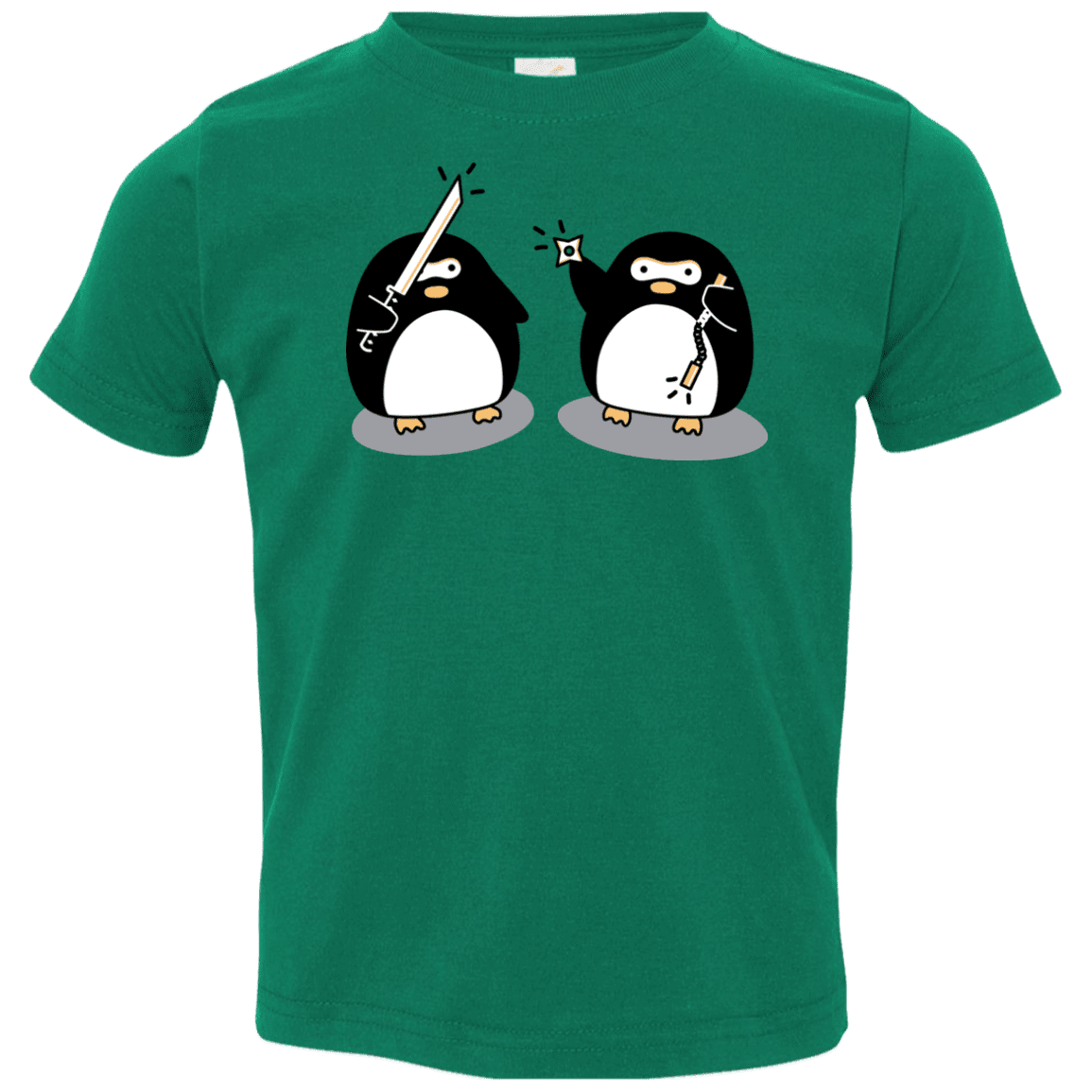 T-Shirts Kelly / 2T Cute Ninja Penguins Toddler Premium T-Shirt