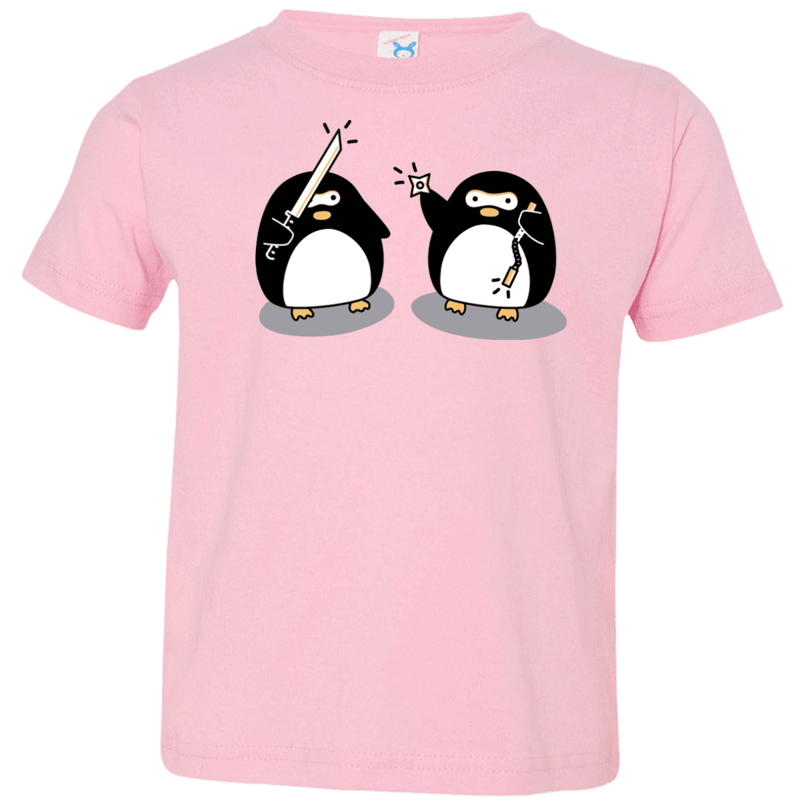 T-Shirts Pink / 2T Cute Ninja Penguins Toddler Premium T-Shirt