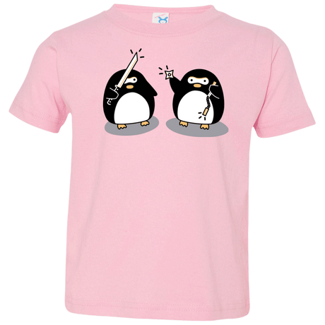 T-Shirts Pink / 2T Cute Ninja Penguins Toddler Premium T-Shirt