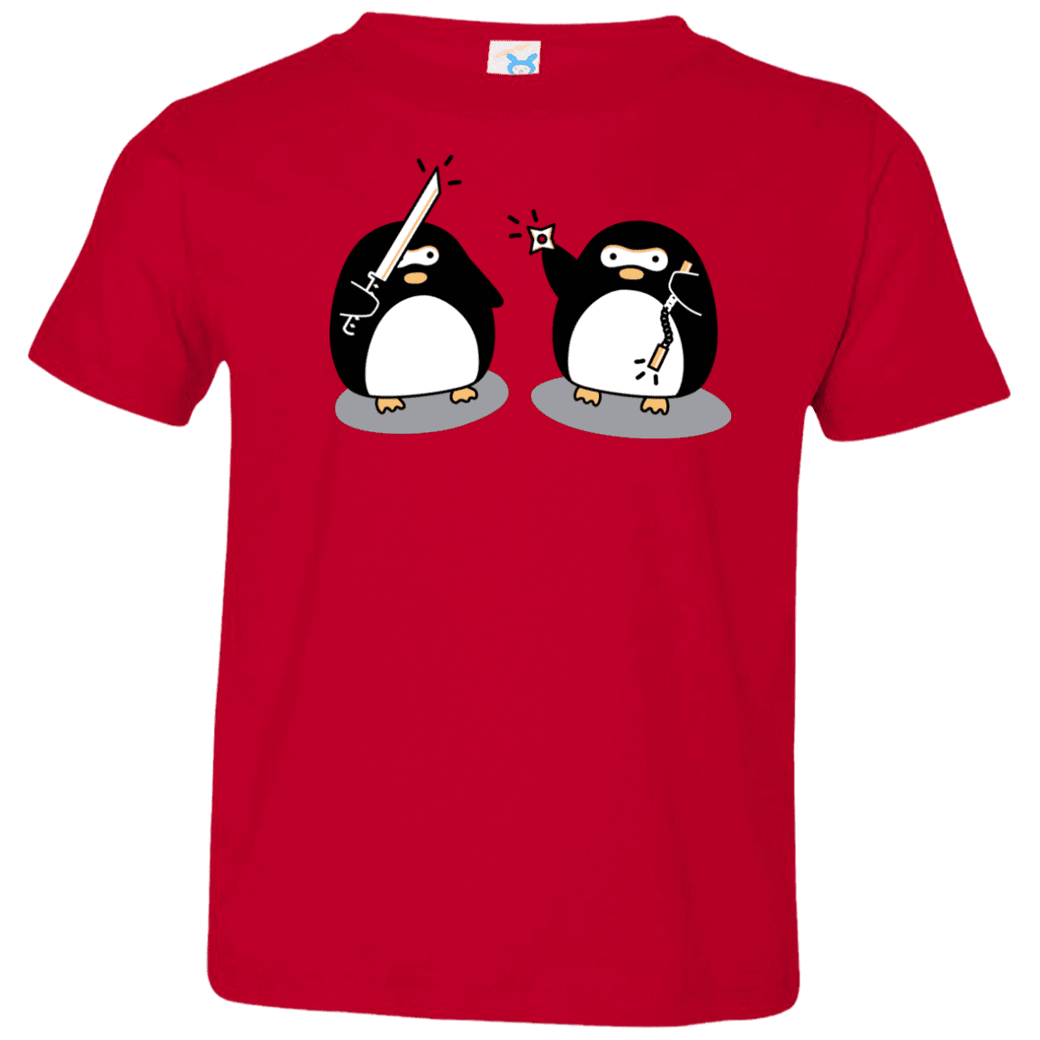 T-Shirts Red / 2T Cute Ninja Penguins Toddler Premium T-Shirt