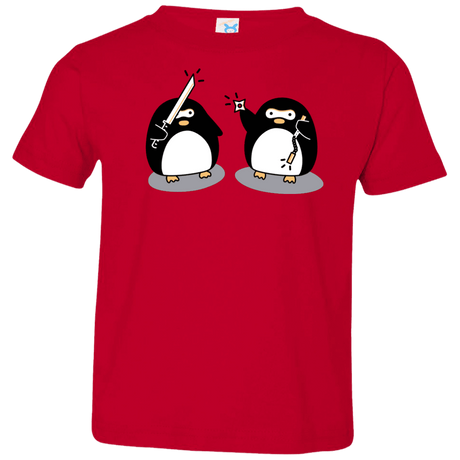 T-Shirts Red / 2T Cute Ninja Penguins Toddler Premium T-Shirt