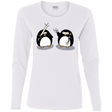 T-Shirts White / S Cute Ninja Penguins Women's Long Sleeve T-Shirt