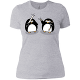 T-Shirts Heather Grey / X-Small Cute Ninja Penguins Women's Premium T-Shirt