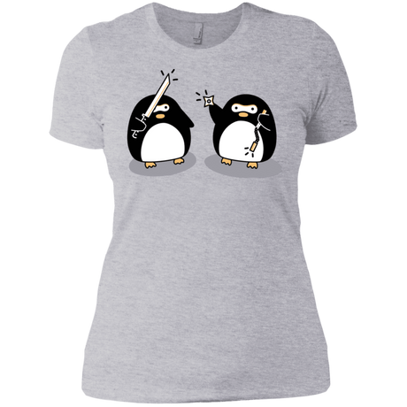 T-Shirts Heather Grey / X-Small Cute Ninja Penguins Women's Premium T-Shirt
