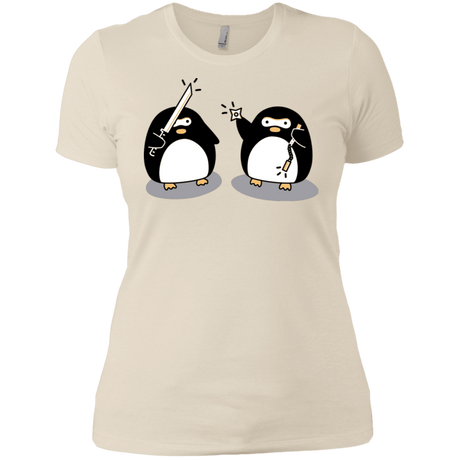 T-Shirts Ivory/ / X-Small Cute Ninja Penguins Women's Premium T-Shirt