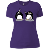 T-Shirts Purple Rush/ / X-Small Cute Ninja Penguins Women's Premium T-Shirt