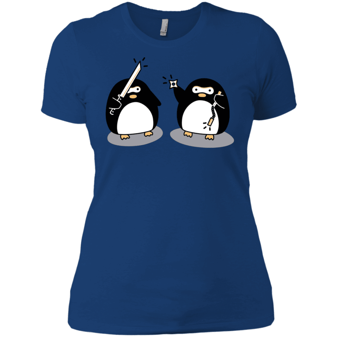 T-Shirts Royal / X-Small Cute Ninja Penguins Women's Premium T-Shirt