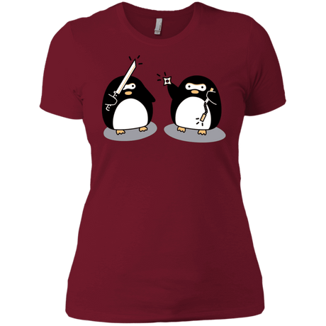T-Shirts Scarlet / S Cute Ninja Penguins Women's Premium T-Shirt