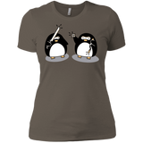 T-Shirts Warm Grey / X-Small Cute Ninja Penguins Women's Premium T-Shirt