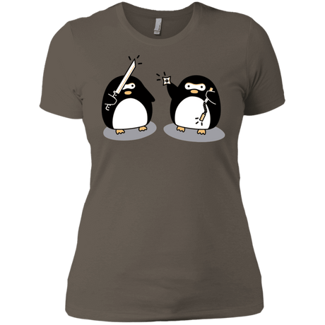 T-Shirts Warm Grey / X-Small Cute Ninja Penguins Women's Premium T-Shirt