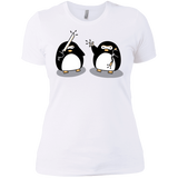 T-Shirts White / X-Small Cute Ninja Penguins Women's Premium T-Shirt