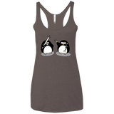 T-Shirts Macchiato / X-Small Cute Ninja Penguins Women's Triblend Racerback Tank