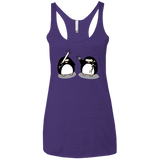 T-Shirts Purple Rush / X-Small Cute Ninja Penguins Women's Triblend Racerback Tank
