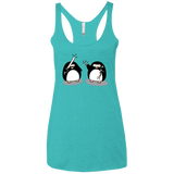 T-Shirts Tahiti Blue / X-Small Cute Ninja Penguins Women's Triblend Racerback Tank