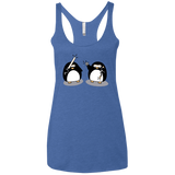 T-Shirts Vintage Royal / X-Small Cute Ninja Penguins Women's Triblend Racerback Tank