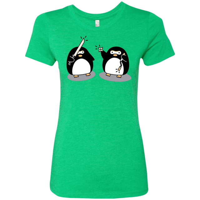 T-Shirts Envy / S Cute Ninja Penguins Women's Triblend T-Shirt