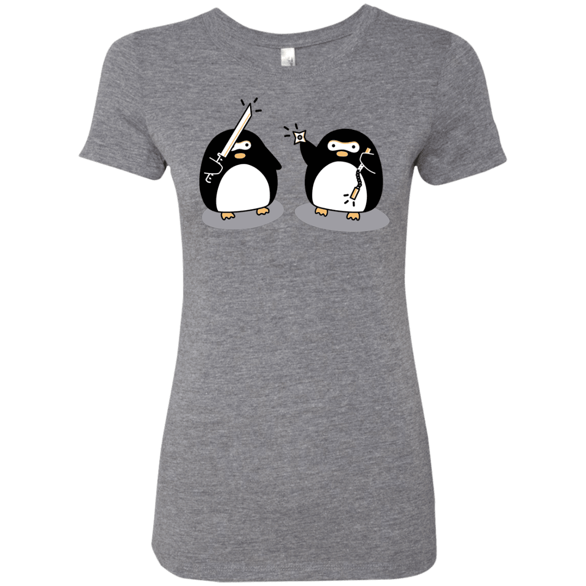 T-Shirts Premium Heather / S Cute Ninja Penguins Women's Triblend T-Shirt