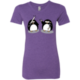 T-Shirts Purple Rush / S Cute Ninja Penguins Women's Triblend T-Shirt