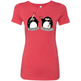 T-Shirts Vintage Red / S Cute Ninja Penguins Women's Triblend T-Shirt