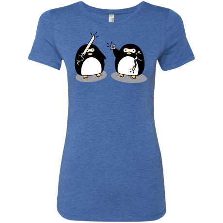 T-Shirts Vintage Royal / S Cute Ninja Penguins Women's Triblend T-Shirt