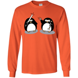 T-Shirts Orange / YS Cute Ninja Penguins Youth Long Sleeve T-Shirt