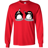 T-Shirts Red / YS Cute Ninja Penguins Youth Long Sleeve T-Shirt