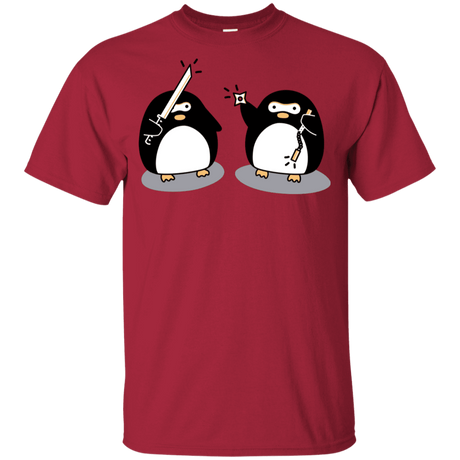 T-Shirts Cardinal / YXS Cute Ninja Penguins Youth T-Shirt