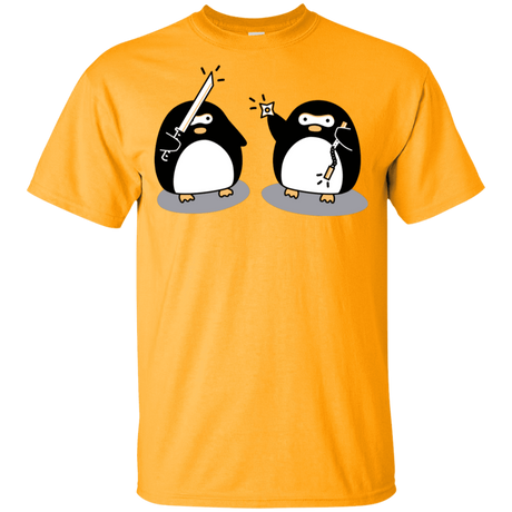 T-Shirts Gold / YXS Cute Ninja Penguins Youth T-Shirt