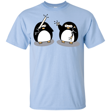 T-Shirts Light Blue / YXS Cute Ninja Penguins Youth T-Shirt