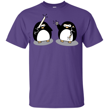 T-Shirts Purple / YXS Cute Ninja Penguins Youth T-Shirt