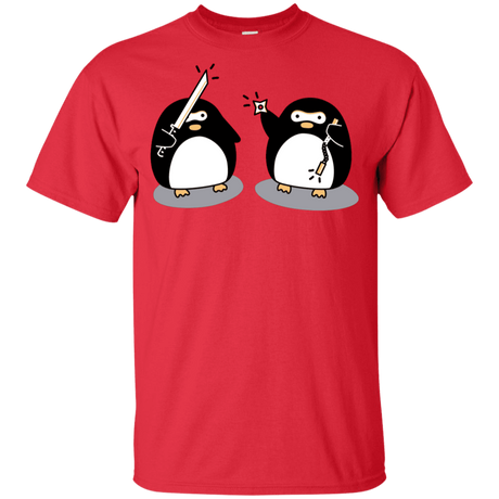 T-Shirts Red / YXS Cute Ninja Penguins Youth T-Shirt