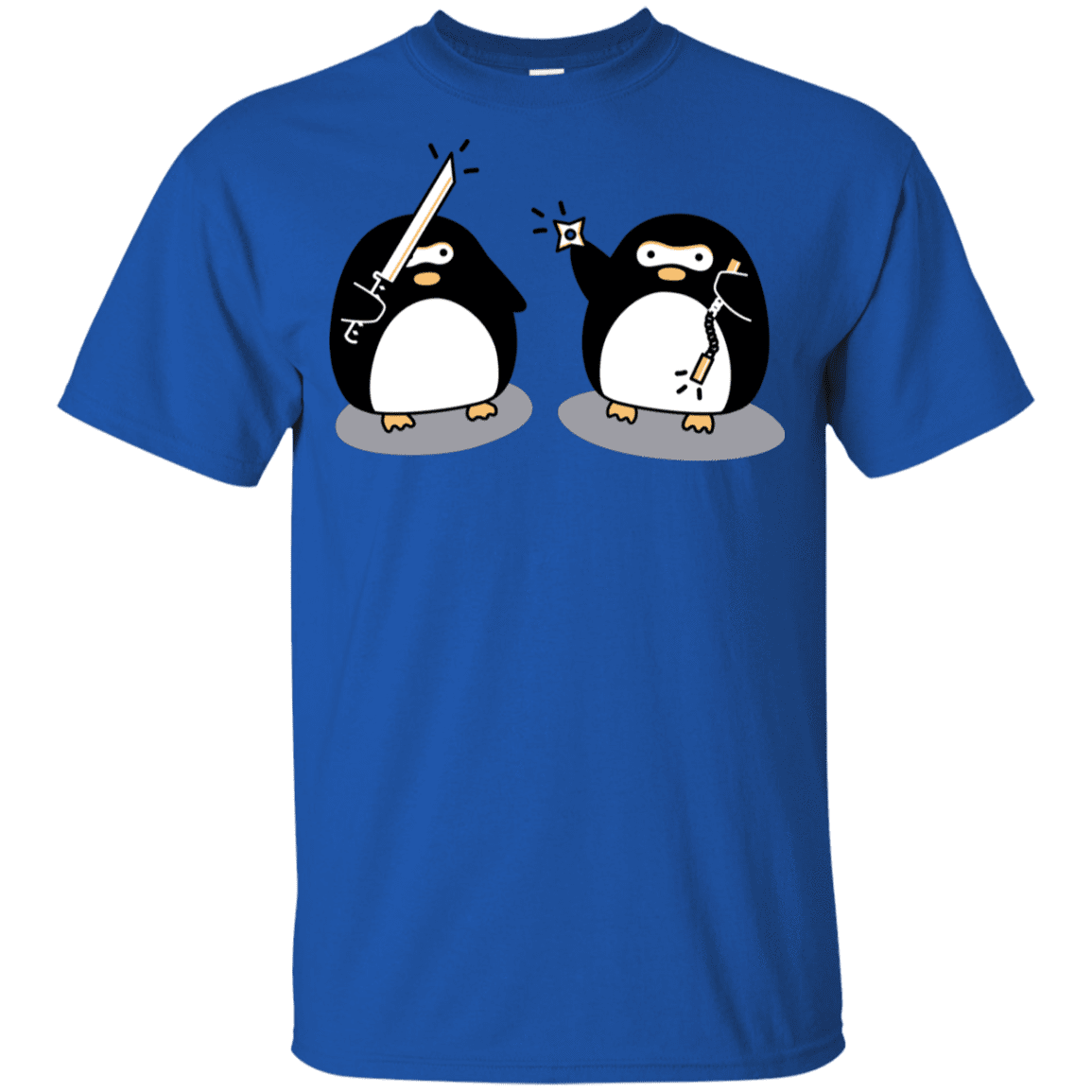 T-Shirts Royal / YXS Cute Ninja Penguins Youth T-Shirt