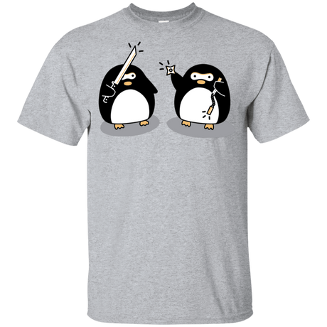 T-Shirts Sport Grey / YXS Cute Ninja Penguins Youth T-Shirt