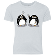 T-Shirts Heather White / YXS Cute Ninja Penguins Youth Triblend T-Shirt