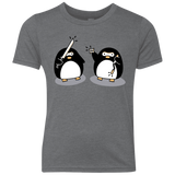 T-Shirts Premium Heather / YXS Cute Ninja Penguins Youth Triblend T-Shirt