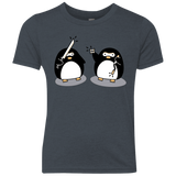 T-Shirts Vintage Navy / YXS Cute Ninja Penguins Youth Triblend T-Shirt