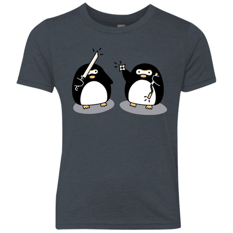 T-Shirts Vintage Navy / YXS Cute Ninja Penguins Youth Triblend T-Shirt