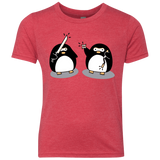 T-Shirts Vintage Red / YXS Cute Ninja Penguins Youth Triblend T-Shirt