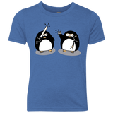 T-Shirts Vintage Royal / YXS Cute Ninja Penguins Youth Triblend T-Shirt