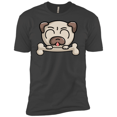 T-Shirts Heavy Metal / YXS Cute Pug and Bone Boys Premium T-Shirt