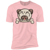 T-Shirts Light Pink / YXS Cute Pug and Bone Boys Premium T-Shirt