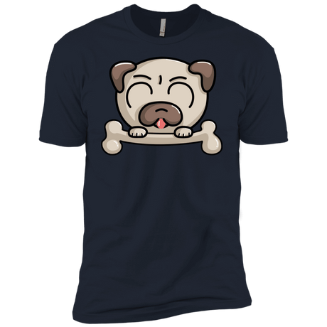 T-Shirts Midnight Navy / YXS Cute Pug and Bone Boys Premium T-Shirt