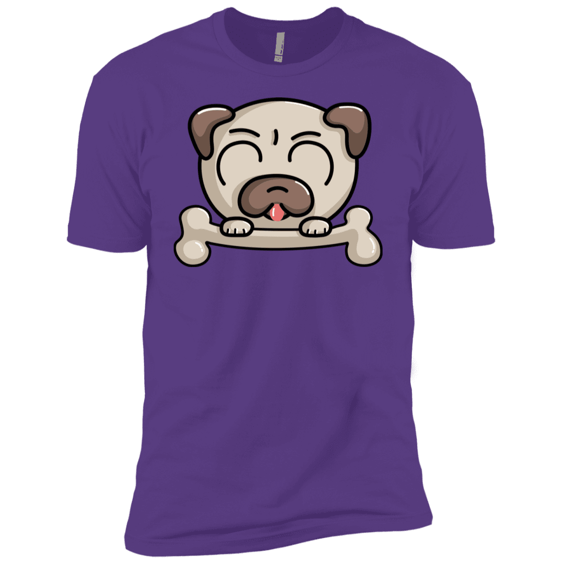 T-Shirts Purple Rush / YXS Cute Pug and Bone Boys Premium T-Shirt